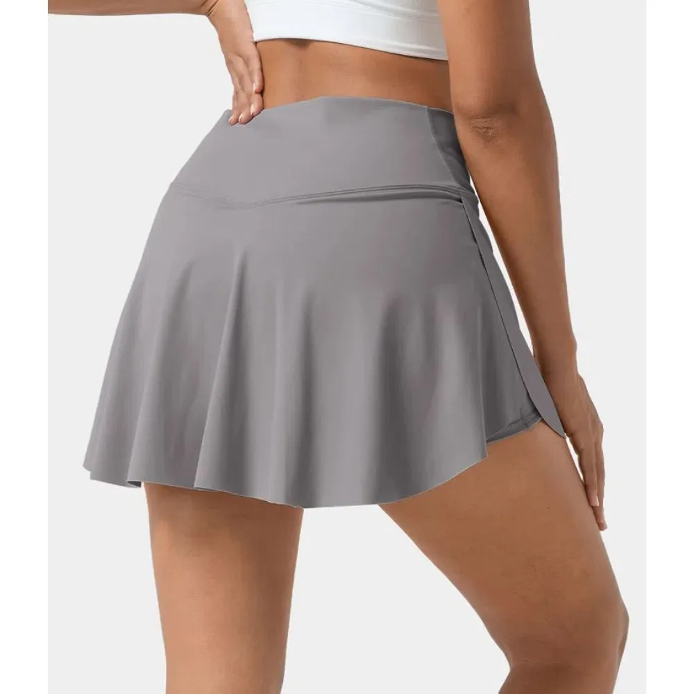 2 In 1 Side Pocket Tennis Skirt