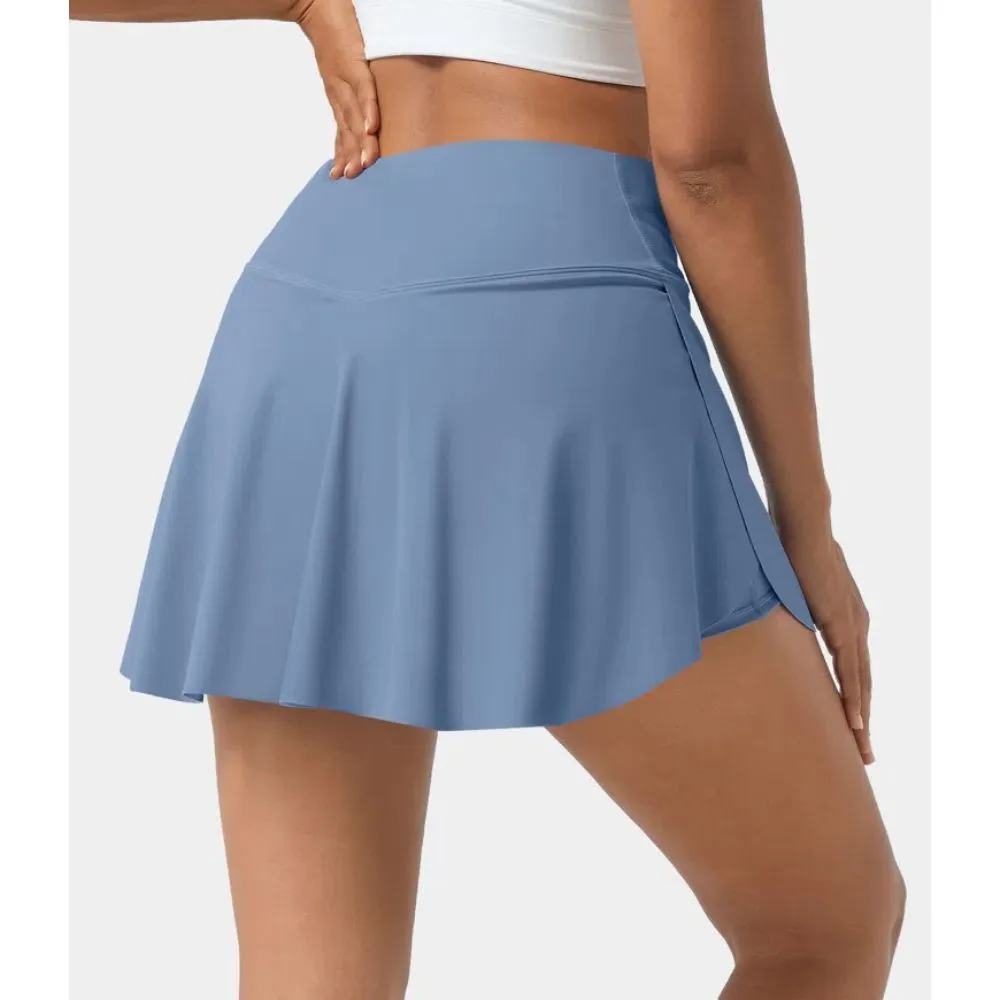 2 In 1 Side Pocket Tennis Skirt