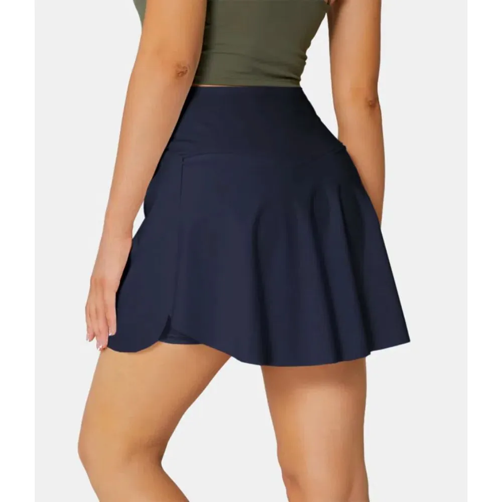 2 In 1 Side Pocket Tennis Skirt