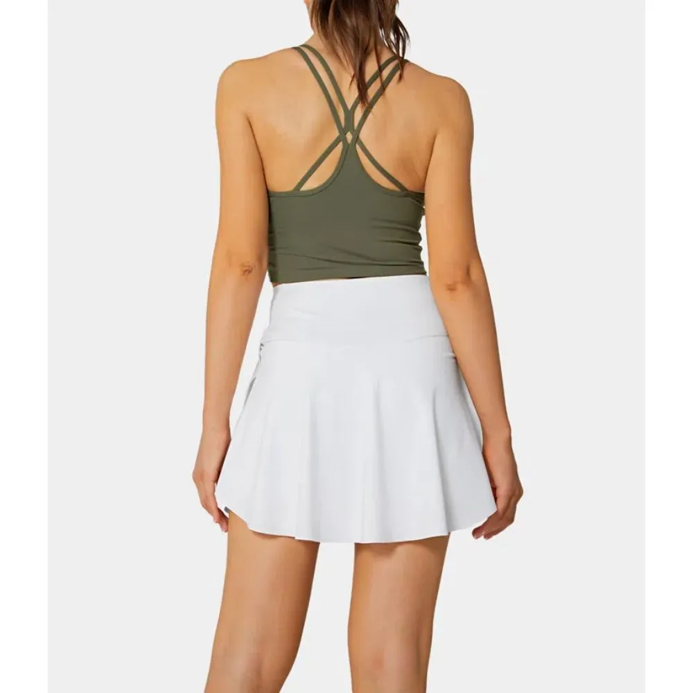 2 In 1 Side Pocket Tennis Skirt