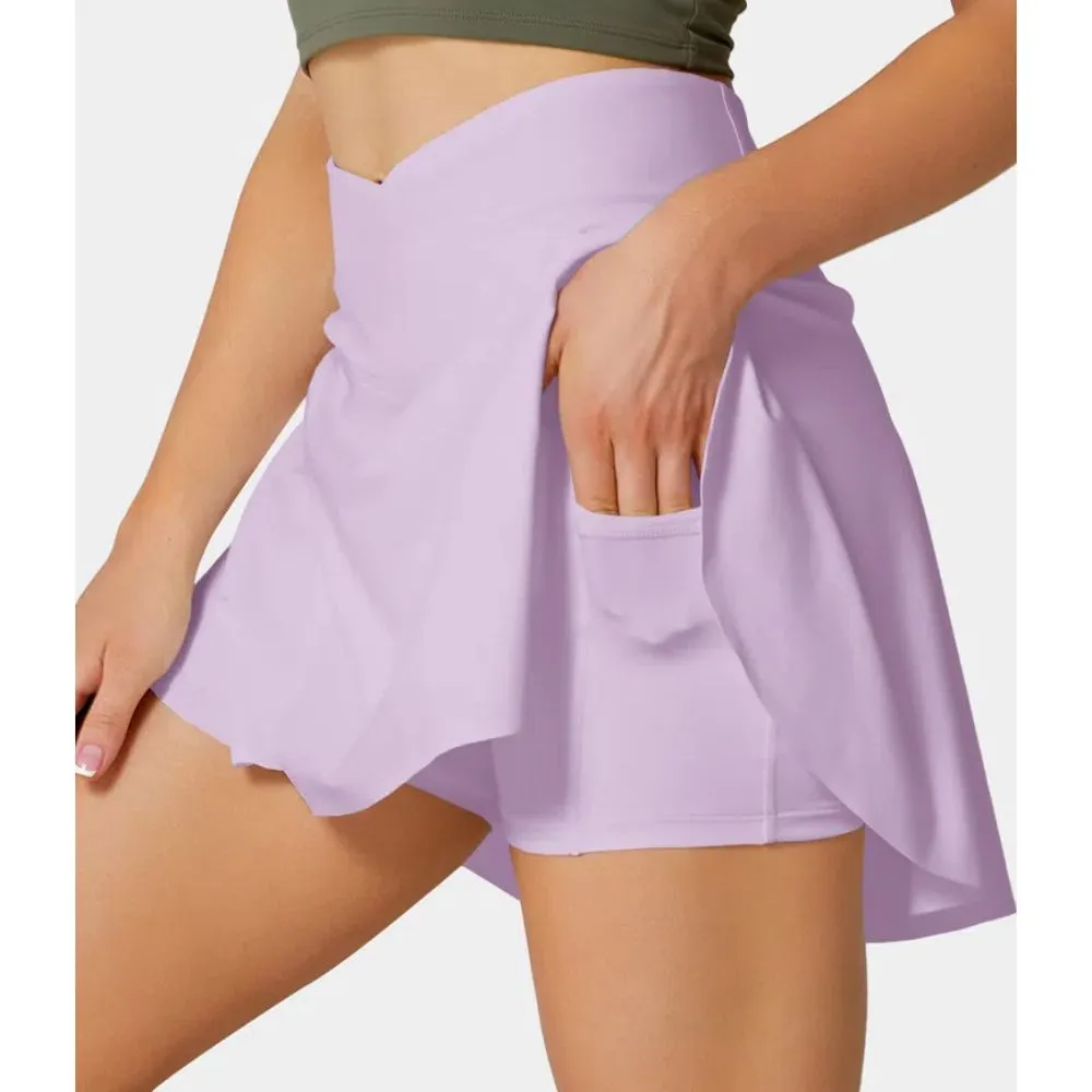 2 In 1 Side Pocket Tennis Skirt