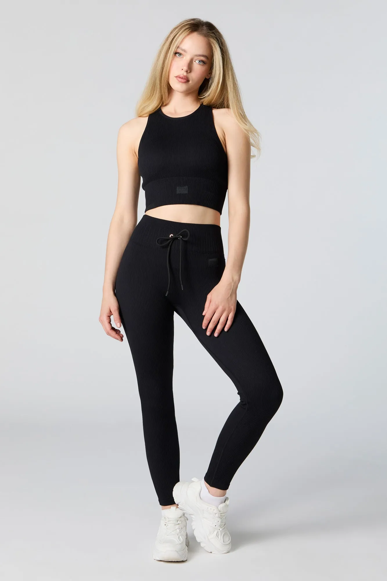 Active Seamless Ribbed Cropped Tank