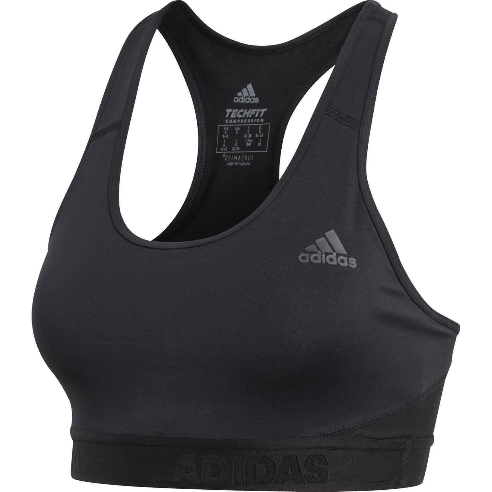 adidas Don't Rest AlphaSkin Womens Sports Bra - Black