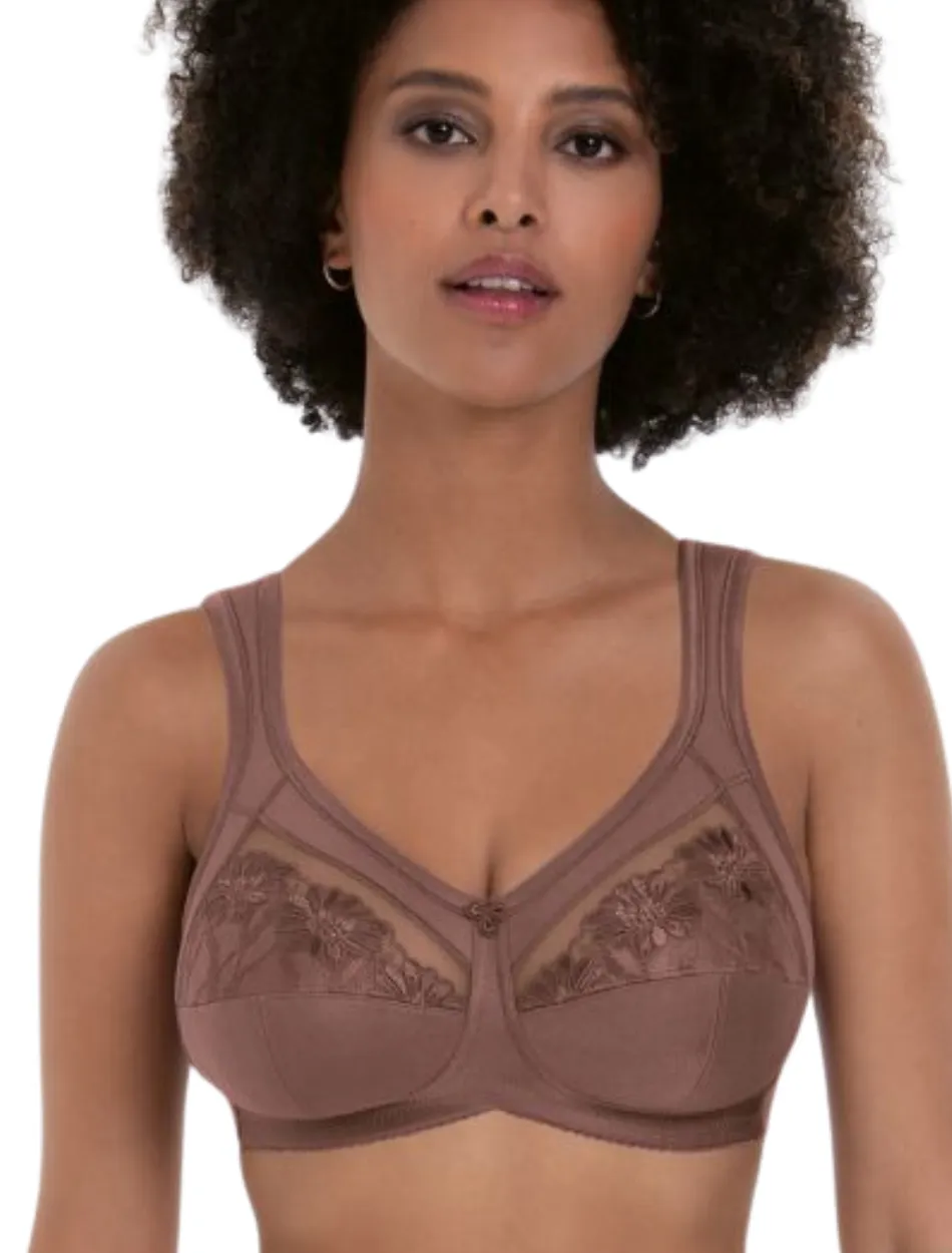 Anita Safina Support bra, Berry | Berry Anita Safina Wireless Full cup Bra | Non Wired Anita Bras