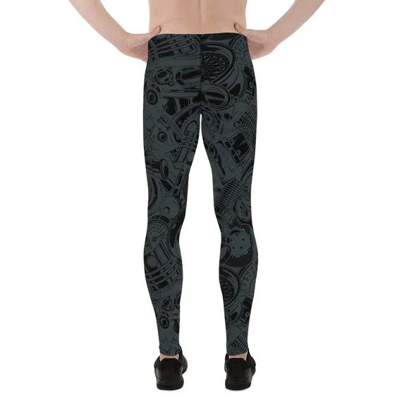 Black Auto Parts Men's Leggings