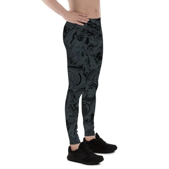 Black Auto Parts Men's Leggings