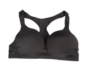 Black Low Impact Mesh Racerback Sports Bra