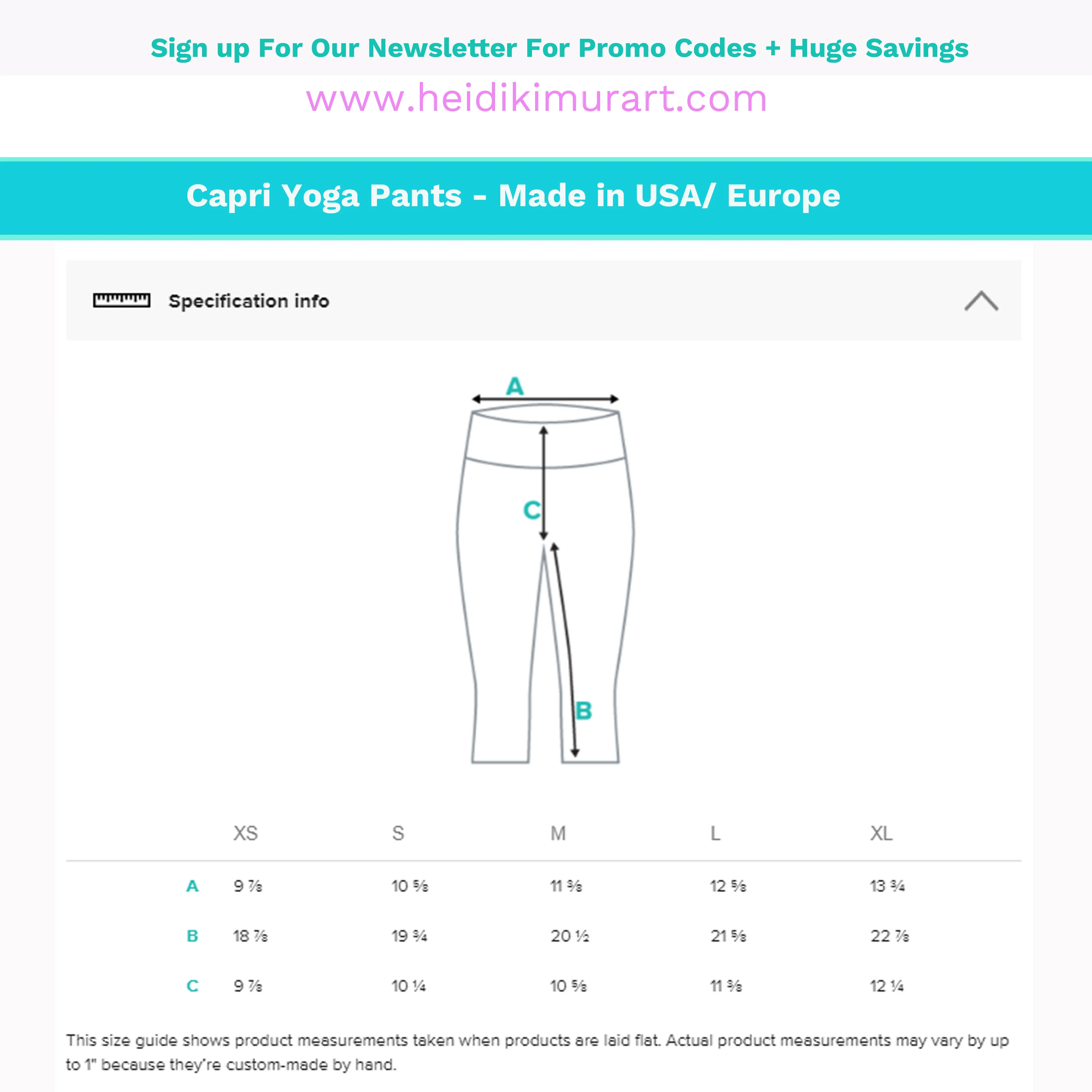 Black Striped Yoga Capri Leggings, Circus Women's Sports Athletic Tights-Made in USA/EU/MX