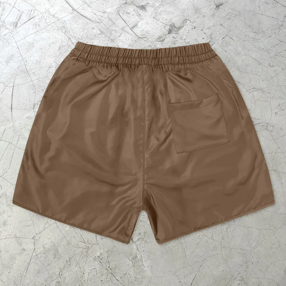 Brown Cross Sports Shorts