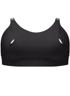 Clip and Pump Hands-Free Nursing Bra Accessory - Black