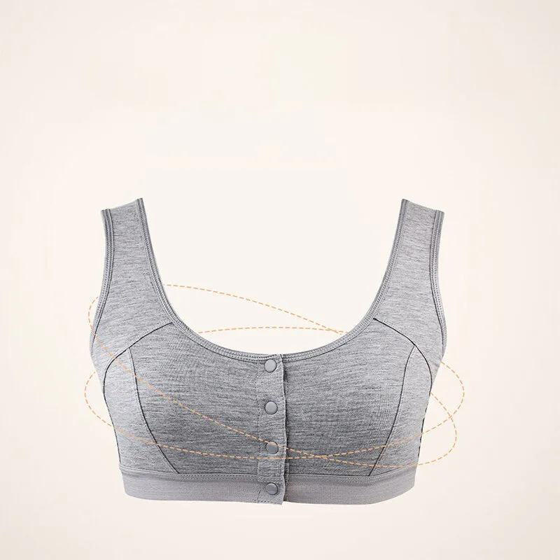 Comfortable Mastectomy Bra with Pockets and Front Closure