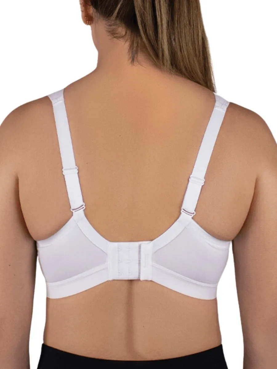 D  Max Support Sports Bra - White