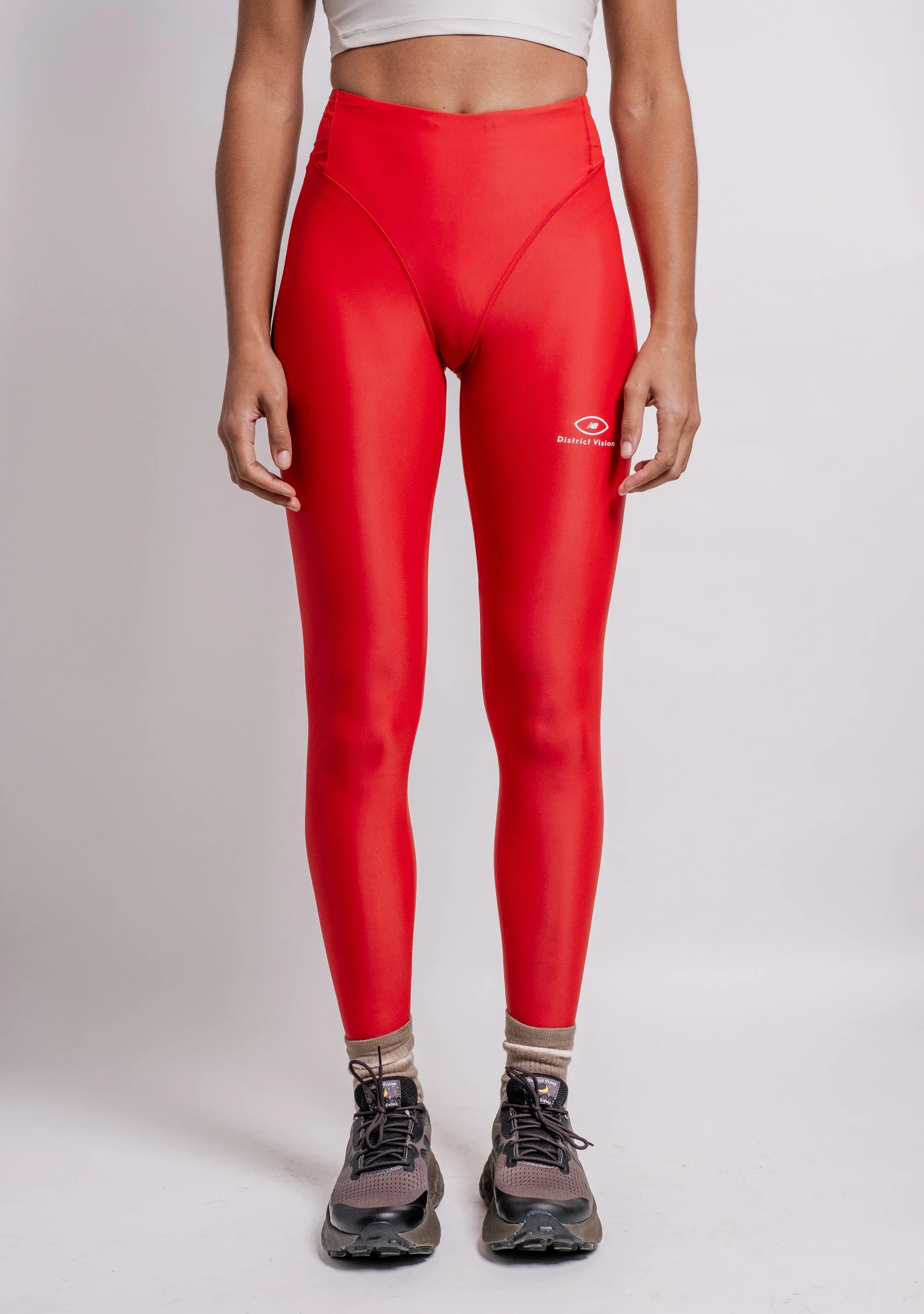 DV   NB Pocketed Long Tights in Goji Red