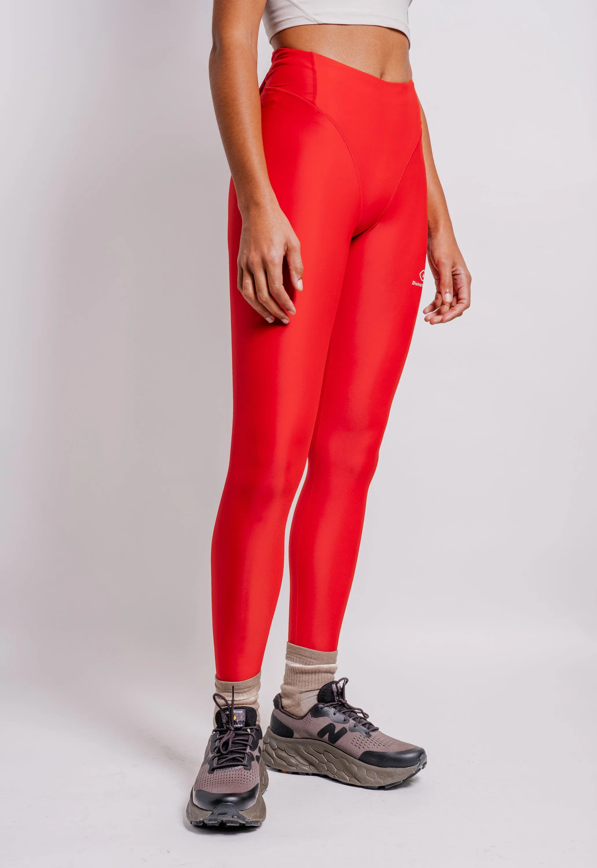 DV   NB Pocketed Long Tights in Goji Red