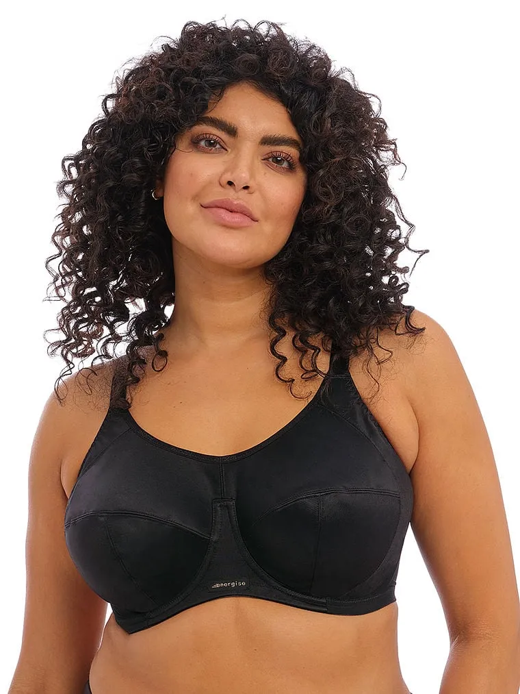 Elomi Energise Sports underwire sports bra, black