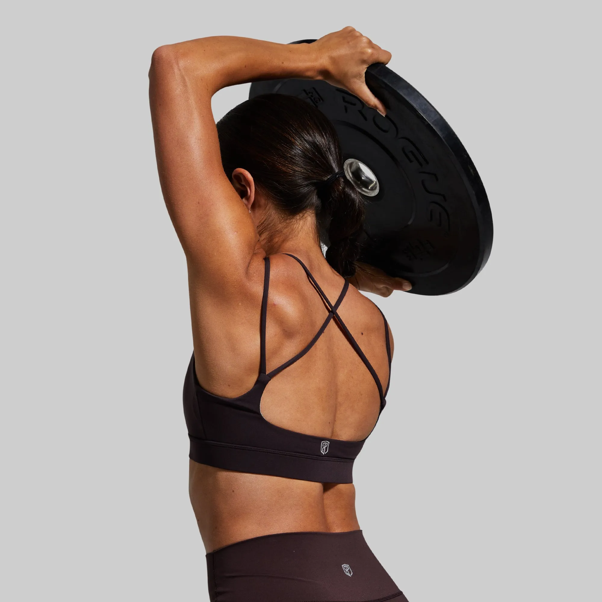 Exhale Sports Bra (Deep Plum)