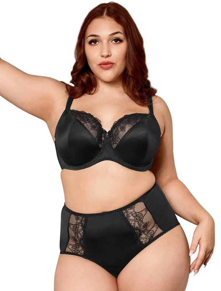 Fit Fully Yours Veronica Multi-Part Full Coverage Bra, Black