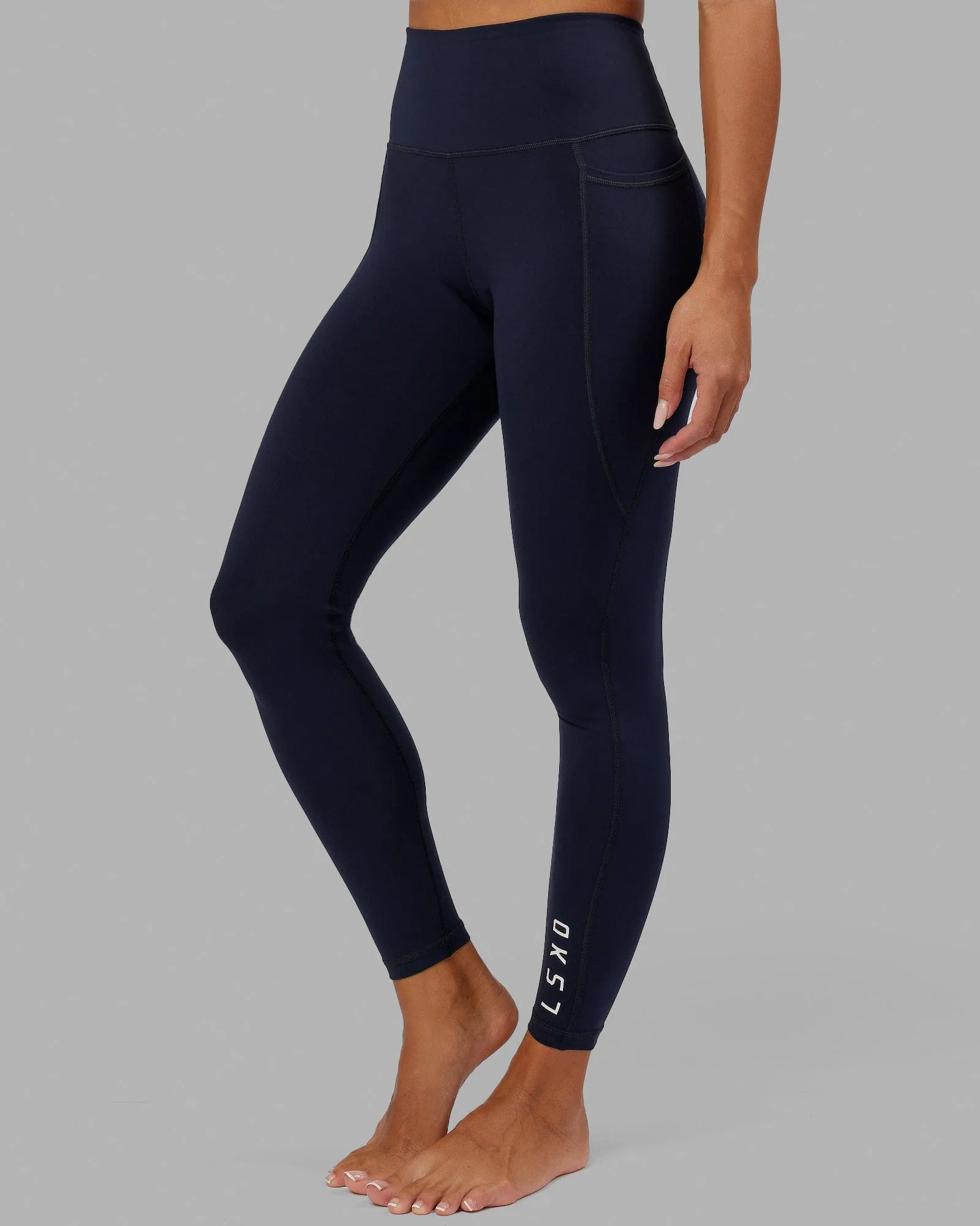 Flux Full Length Leggings - Navy