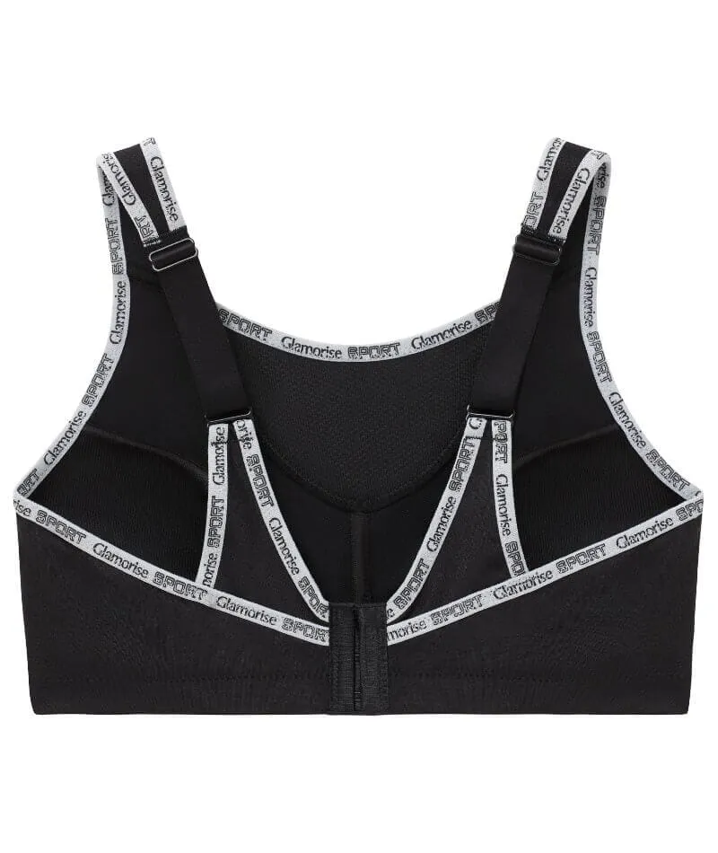 Glamorise No-Bounce Camisole Wire-Free Sports Bra - Black