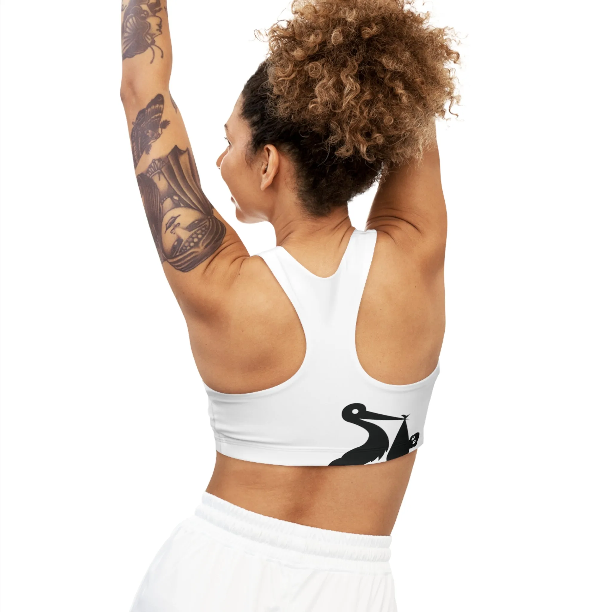 GRUMONH Seamless Sports Bra White