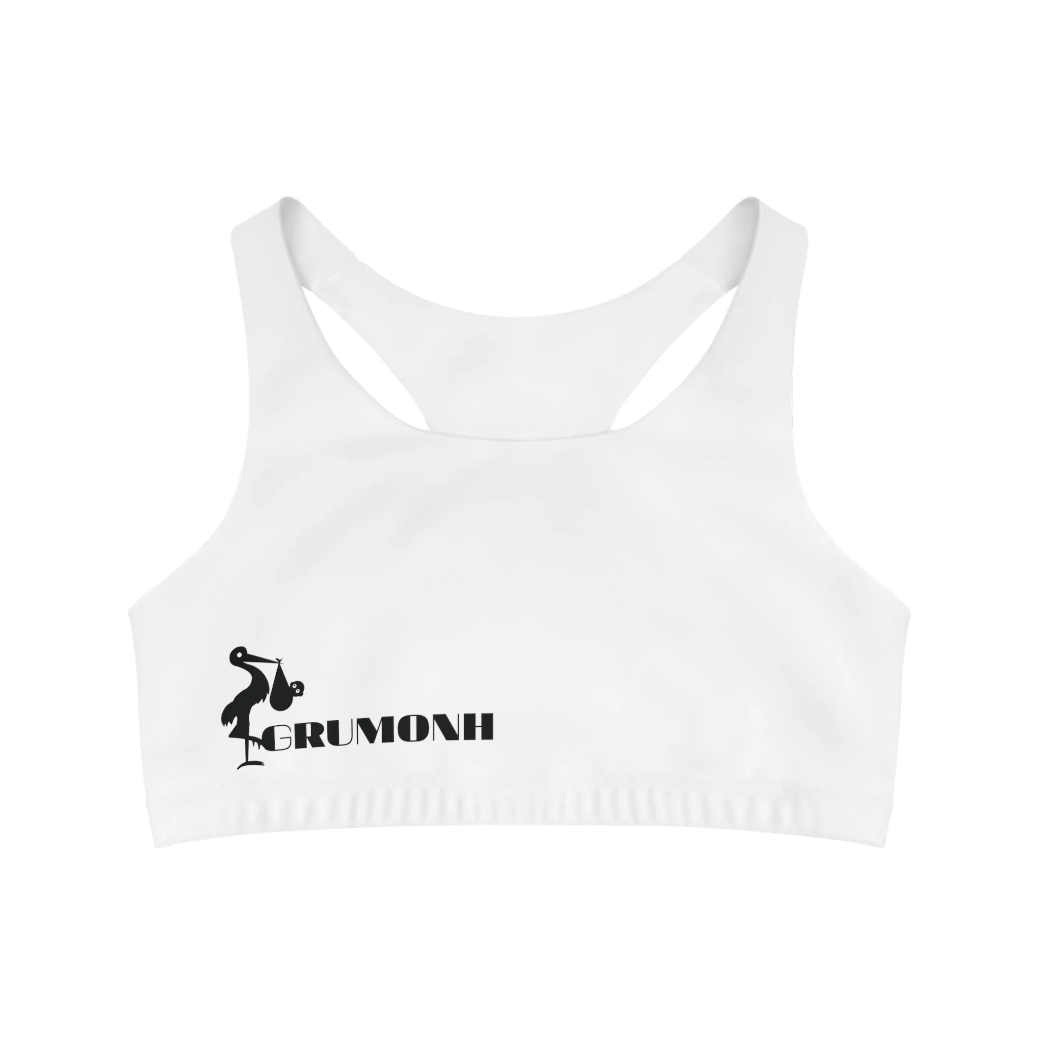 GRUMONH Seamless Sports Bra White