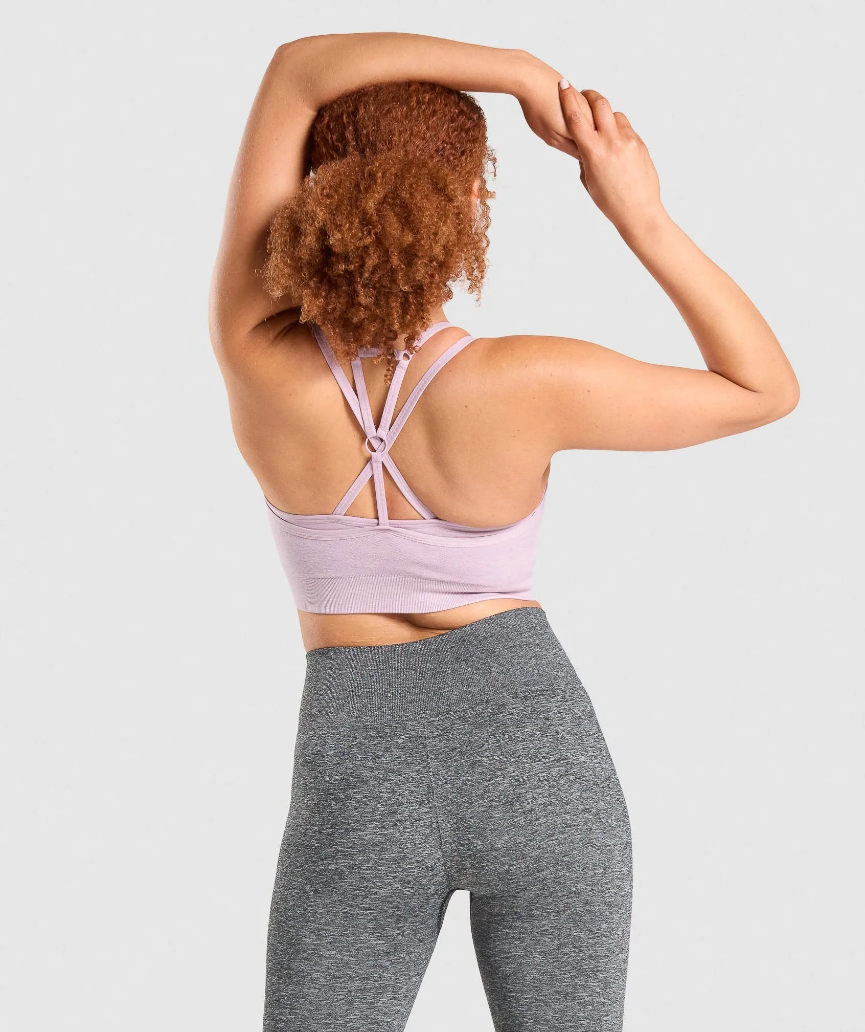 Gymshark Adapt Marl Seamless Sports Bra - Light Purple