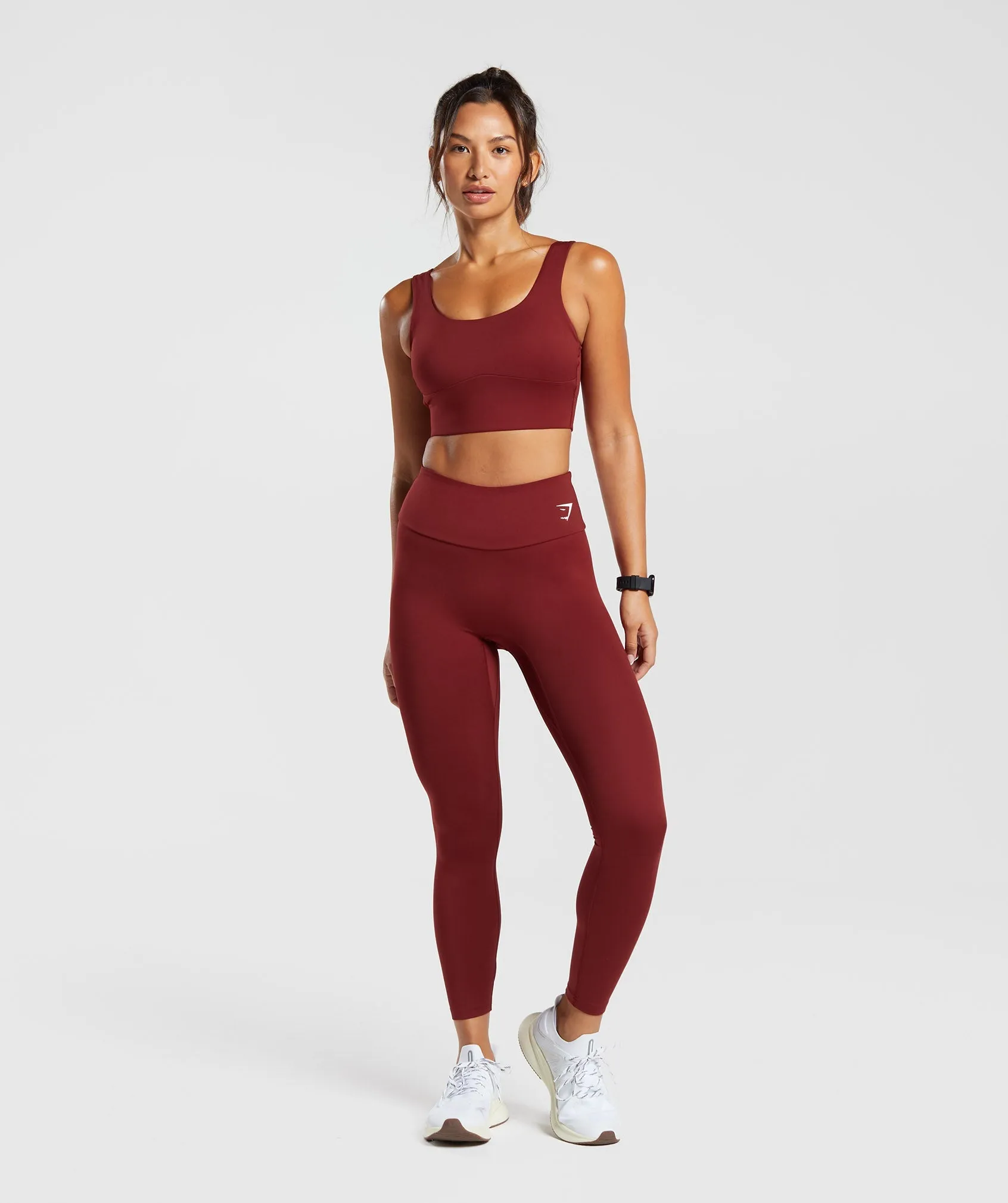 Gymshark Longline Sports Bra - Spiced Red