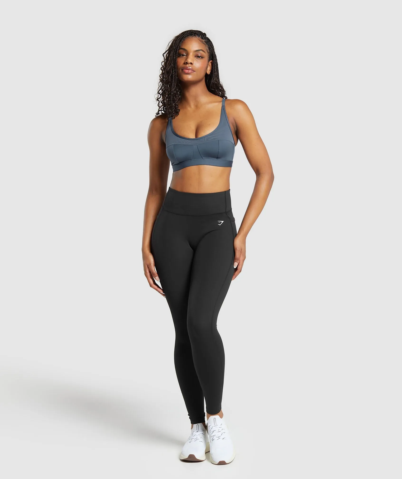 Gymshark Mesh Sports Bra - Titanium Blue