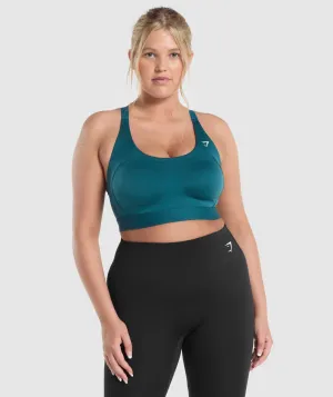 Gymshark Racer Back Sports Bra - Teal