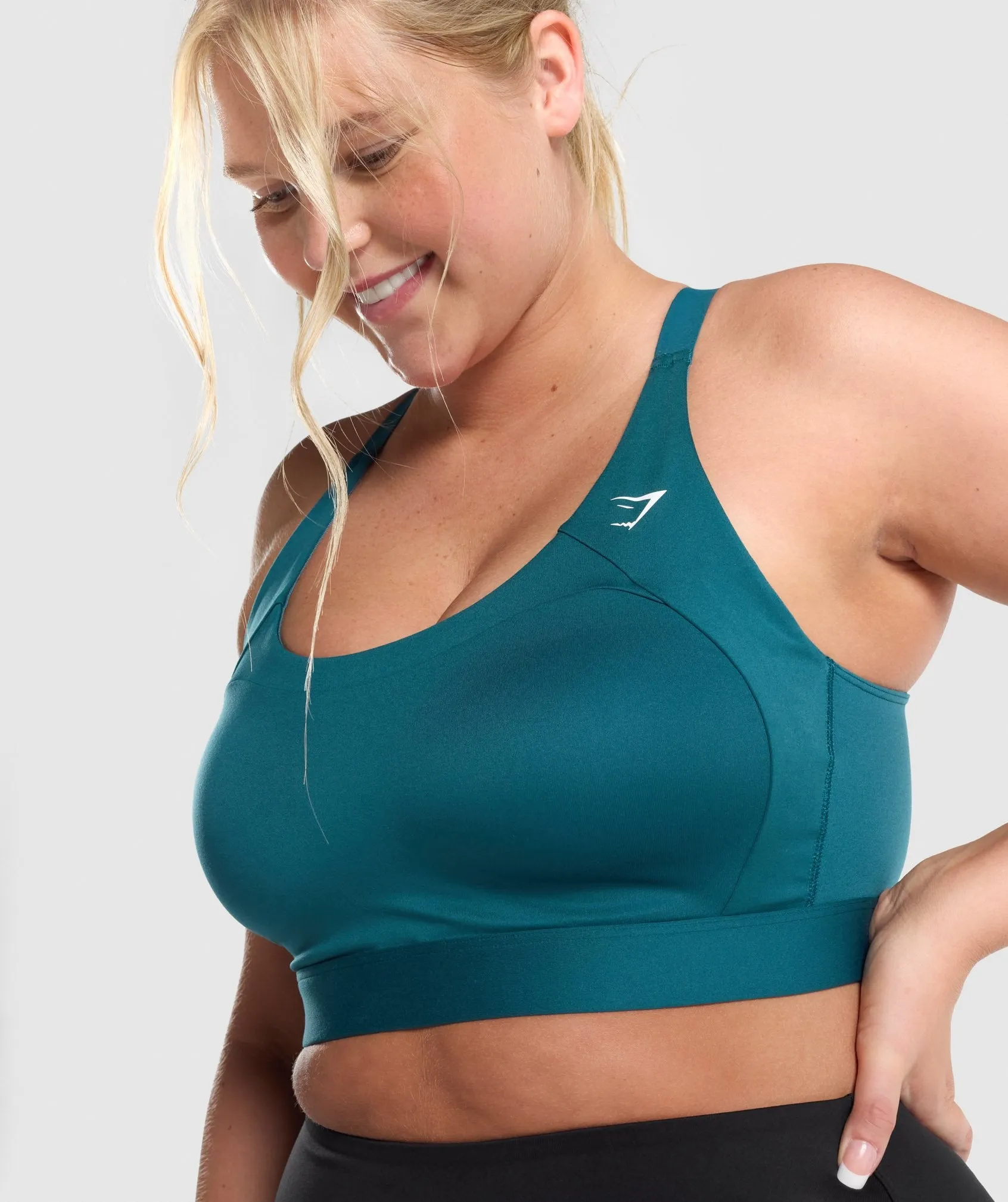 Gymshark Racer Back Sports Bra - Teal