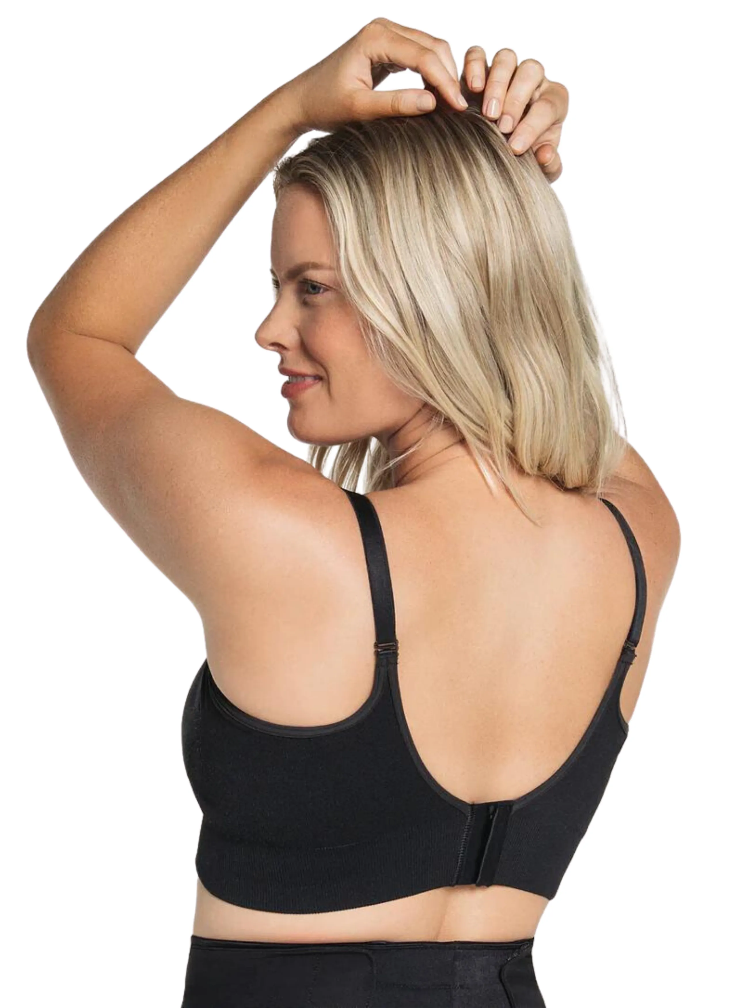 High-Tech Clip Cup Maternity & Nursing Bra - Black