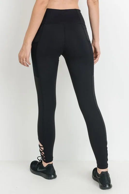 Highwaisted Cross Bottom Leggings