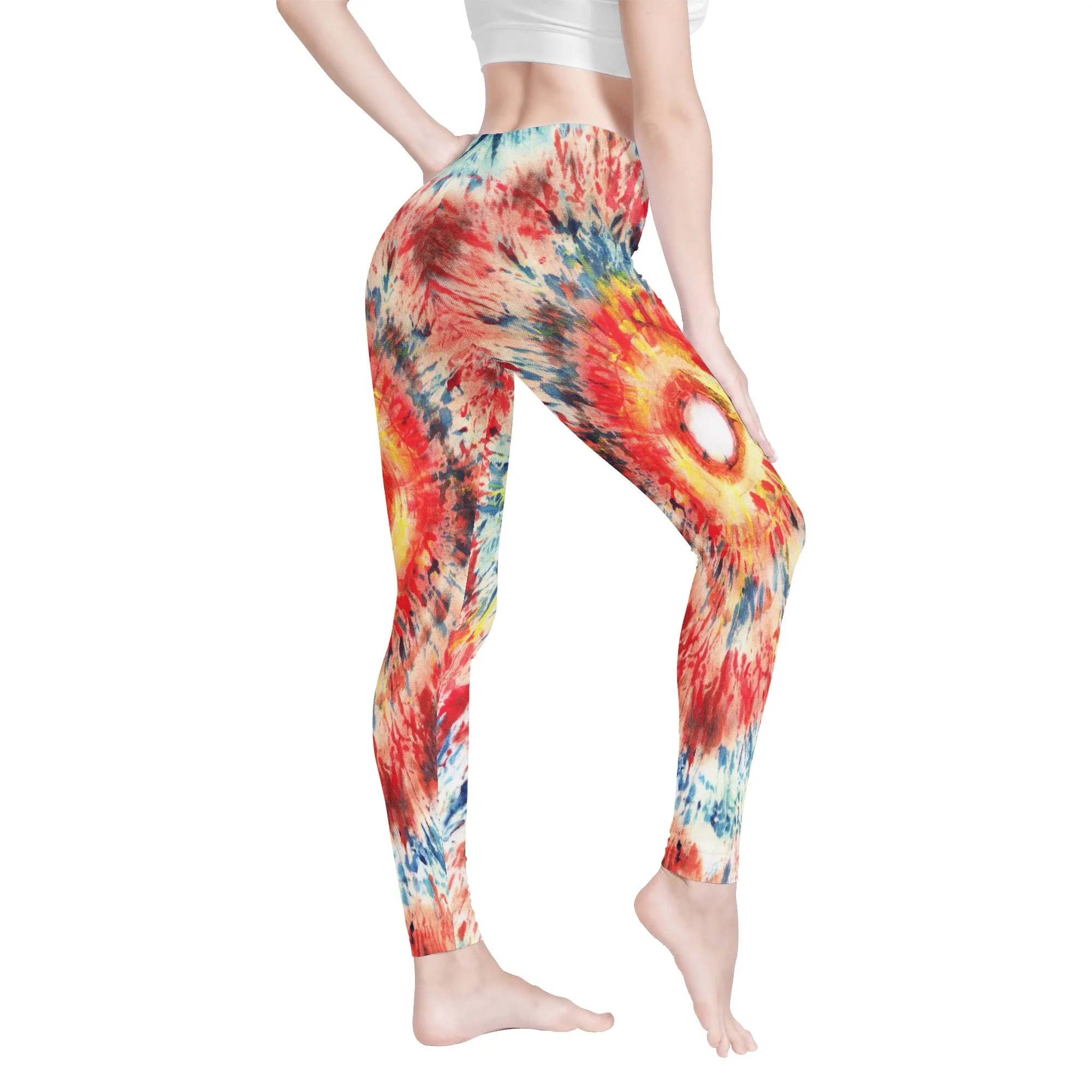 Leggings for Women | Petite to Plus Size | High Waisted | Ankle Length | Tie and Dye | Aquarius Womens Leggings