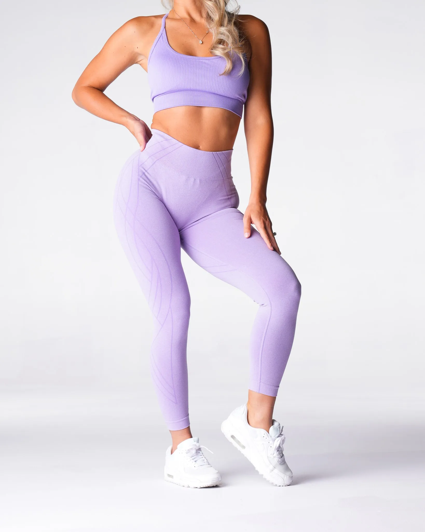 Lilac Geo Seamless Leggings