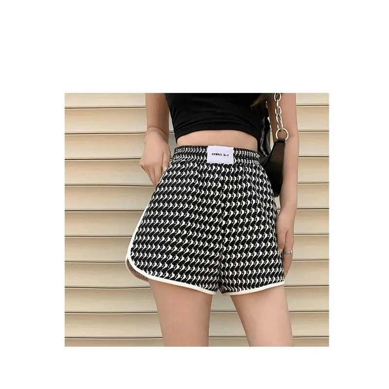 Loose Fit Sports Print Slimming High-Waisted Shorts