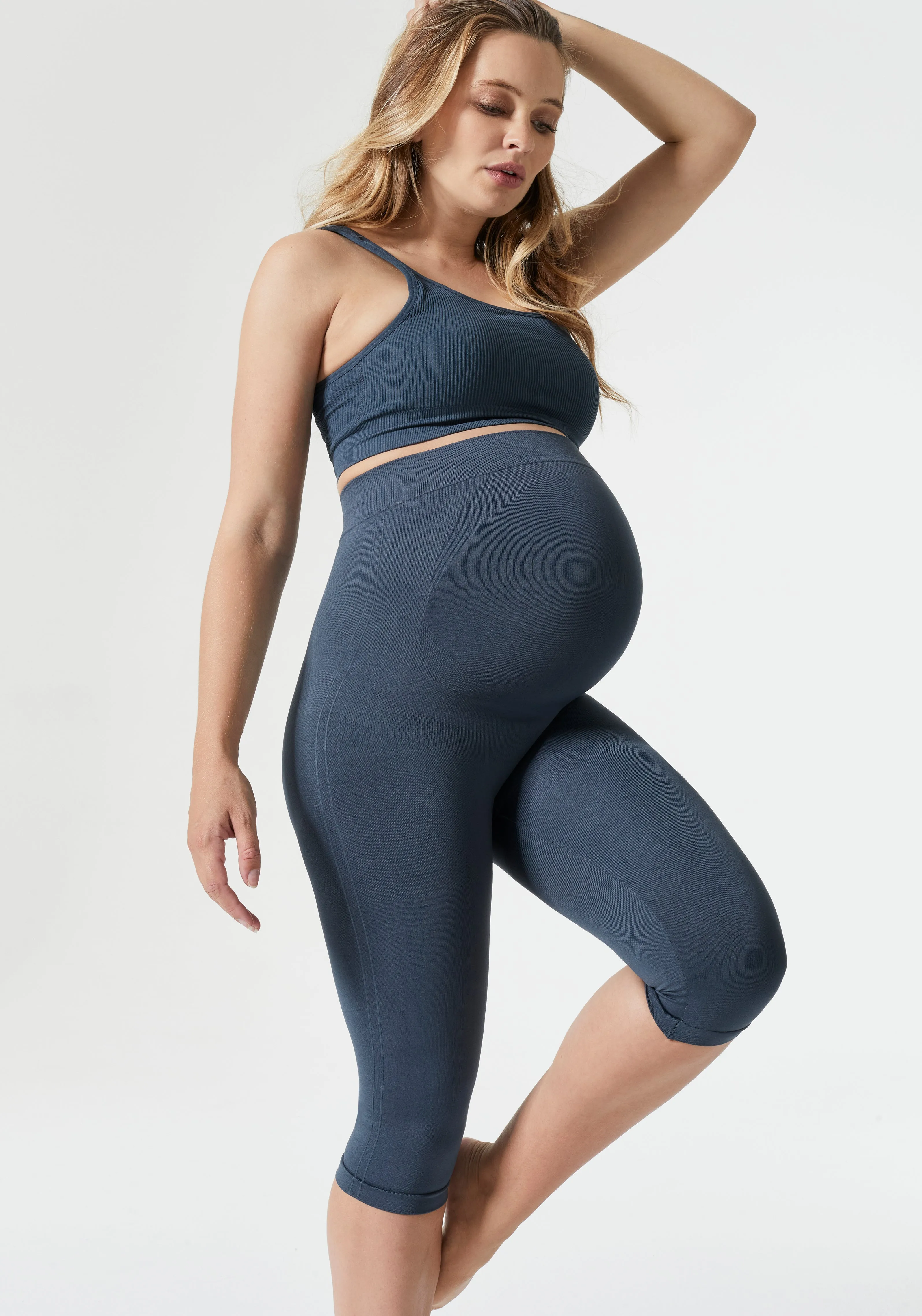 Maternity Belly Support Capri Leggings