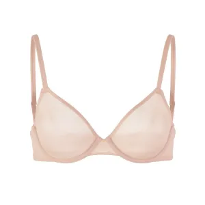 MESH UNDERWIRE BRA | CLAY