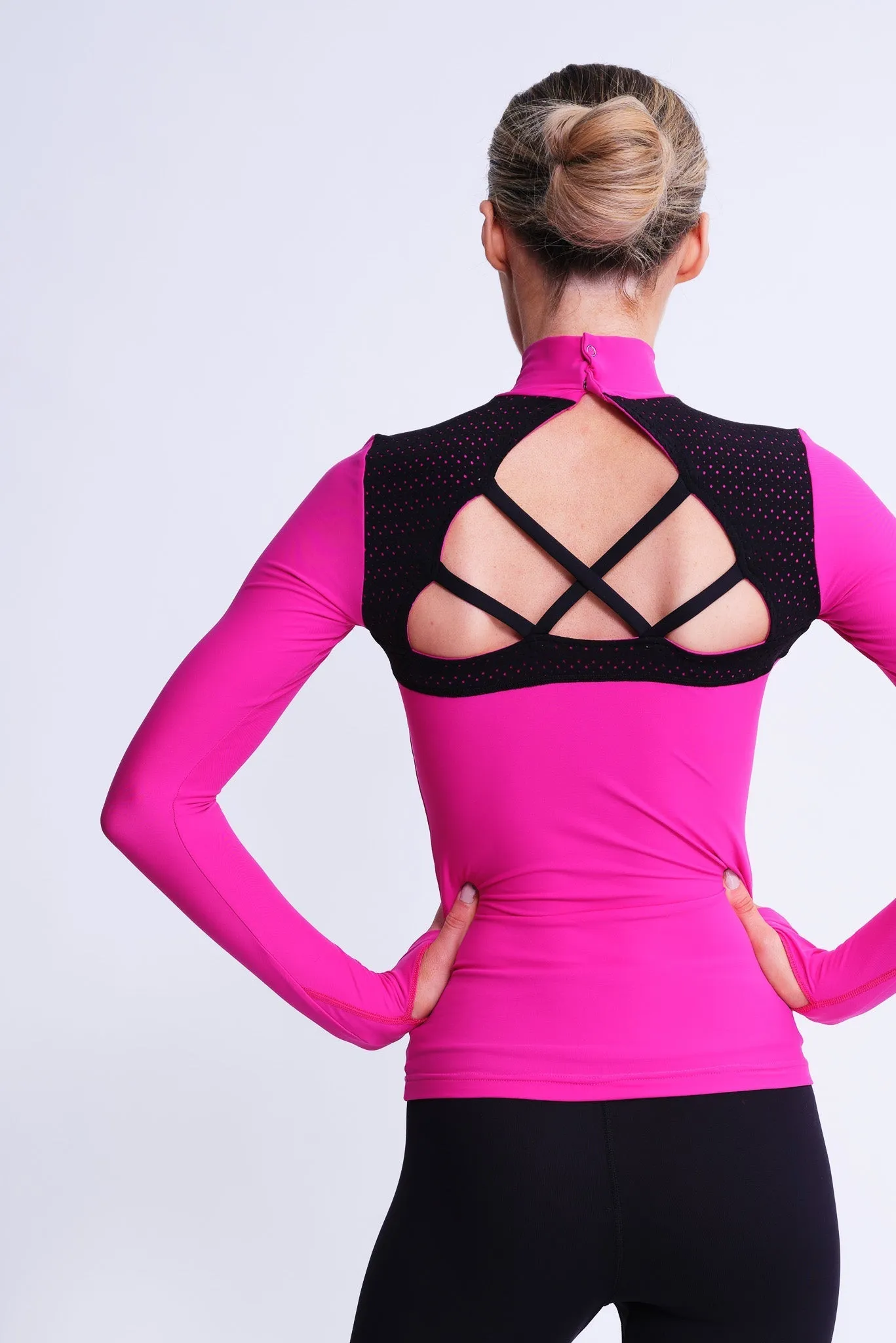 Passion Long-Sleeve Top in Fuchsia