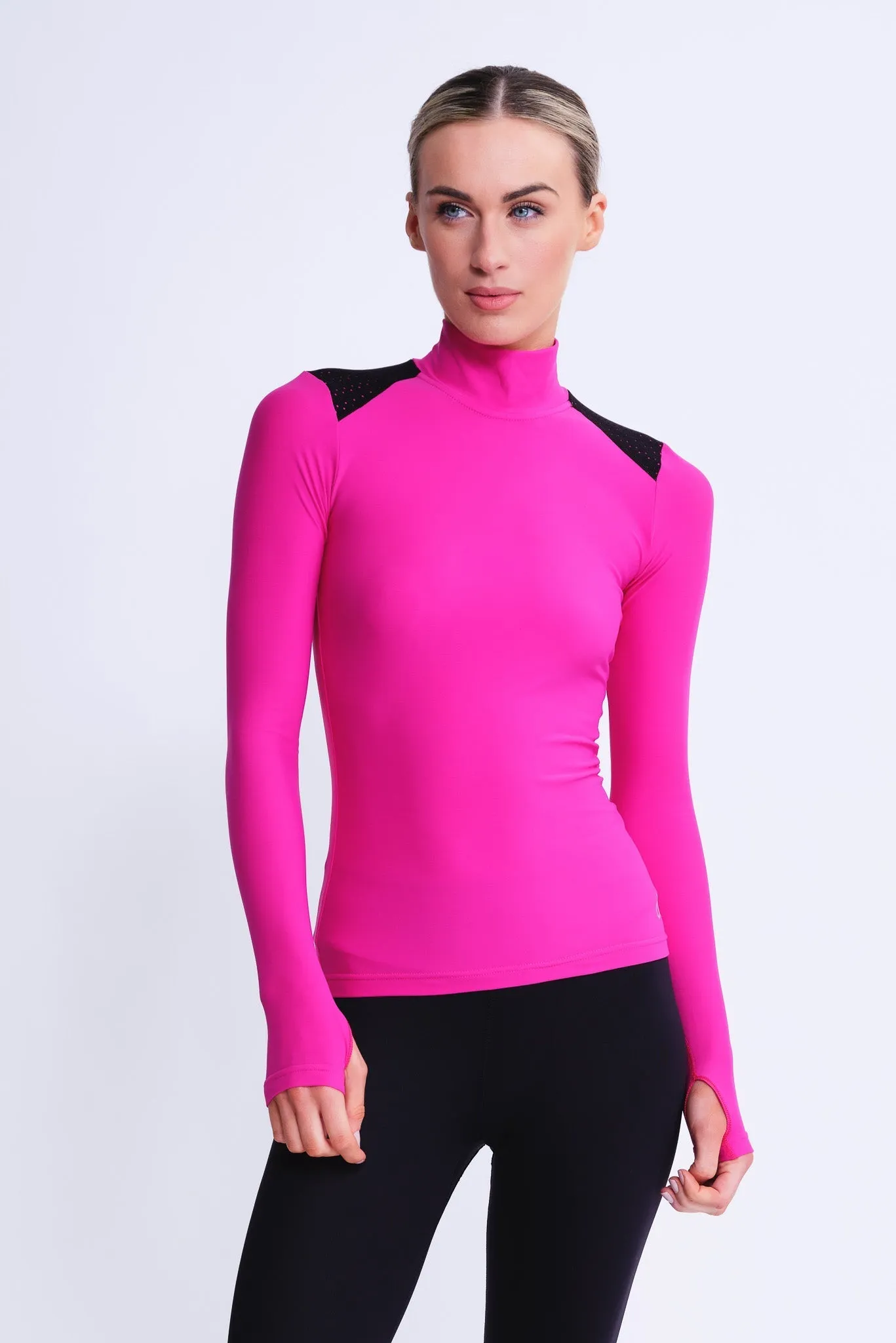 Passion Long-Sleeve Top in Fuchsia