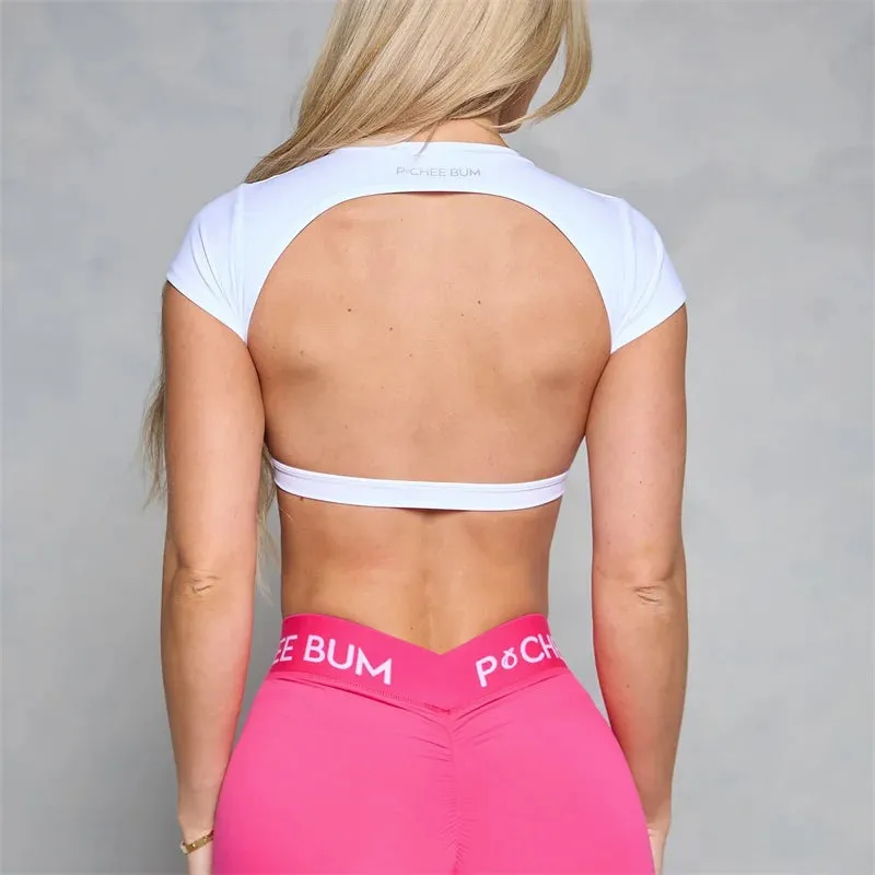 Pchee Bum Backless Sports Top