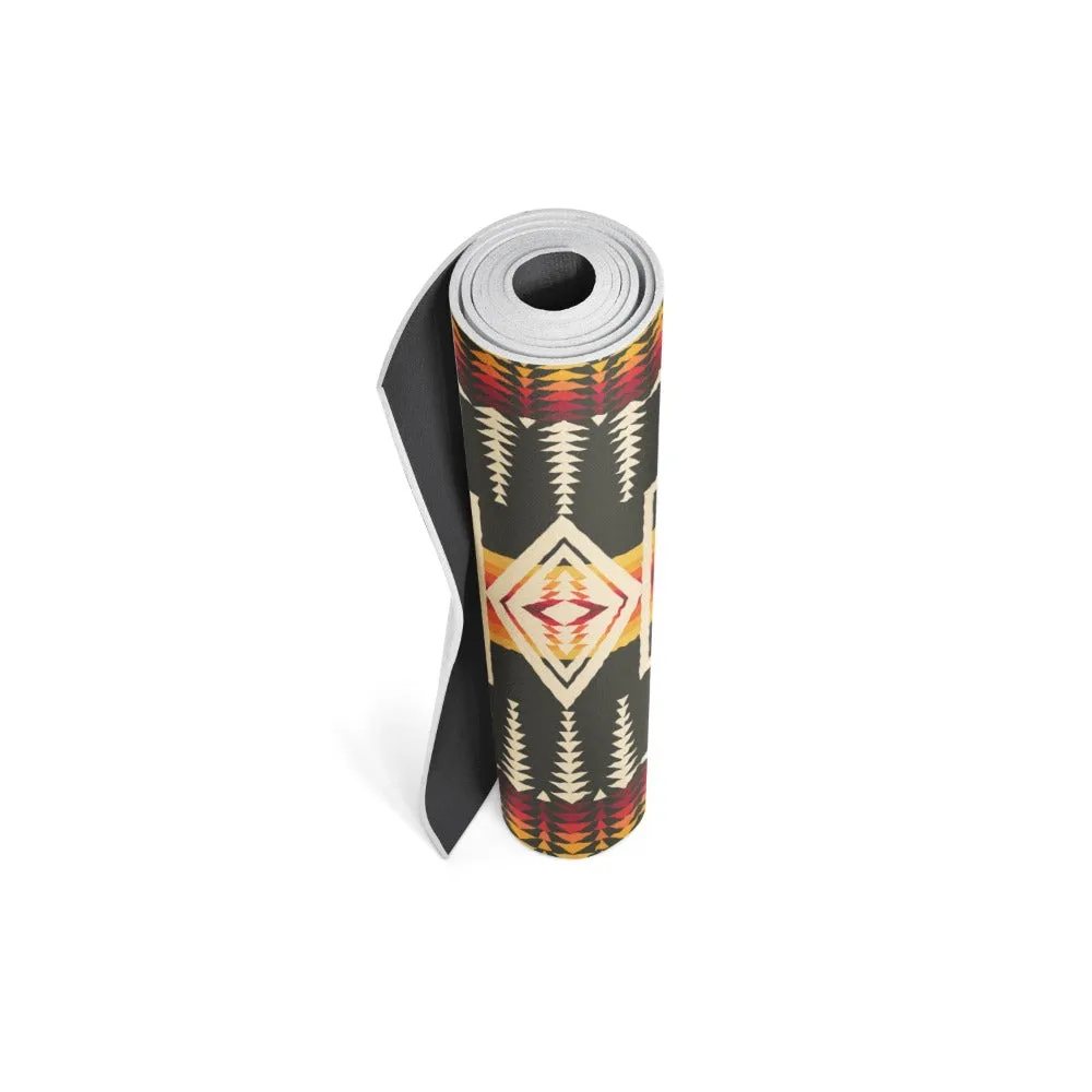 Pendleton x Yune Yoga Mat Harding Black 5mm