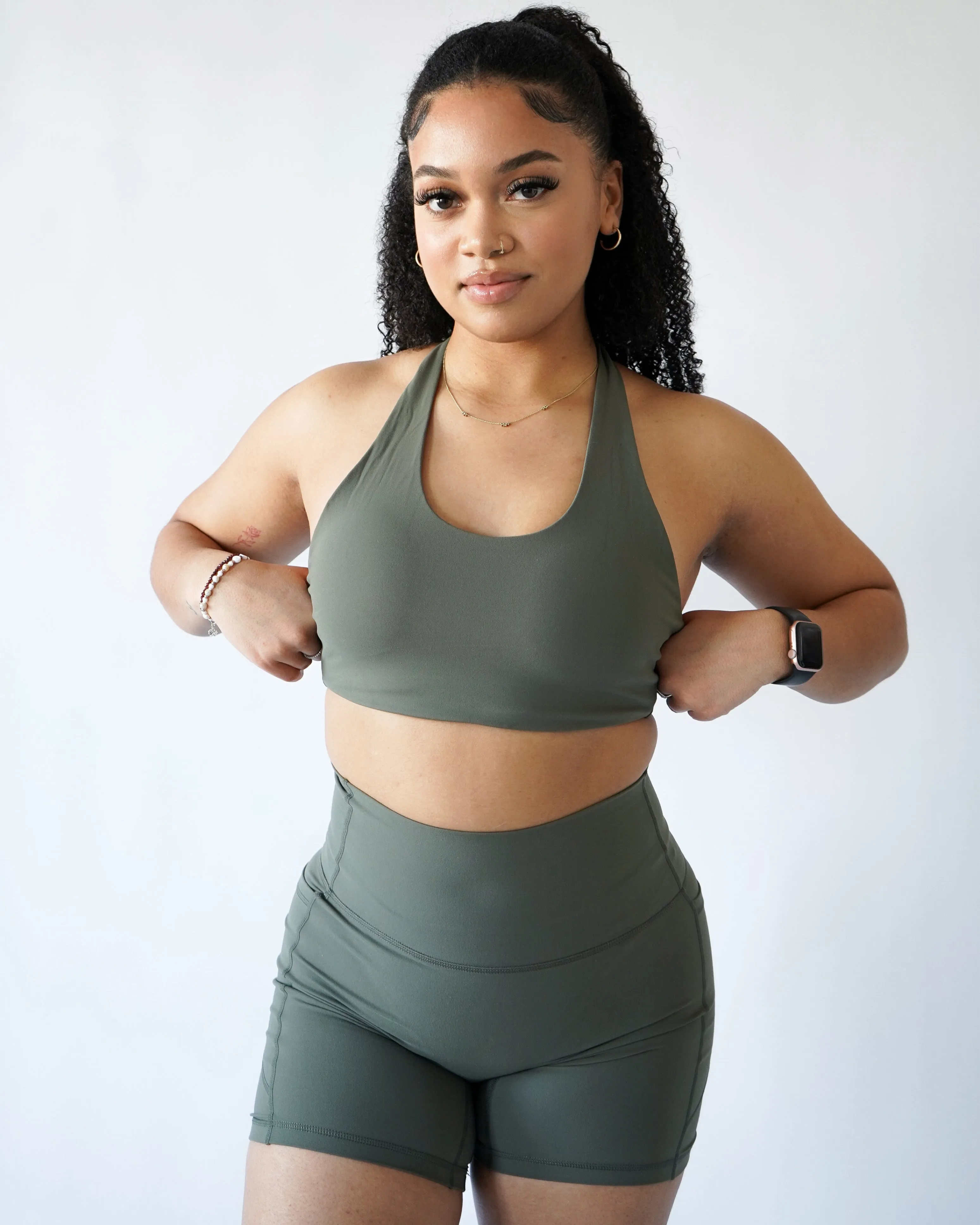 Performance Halter Top - Olive