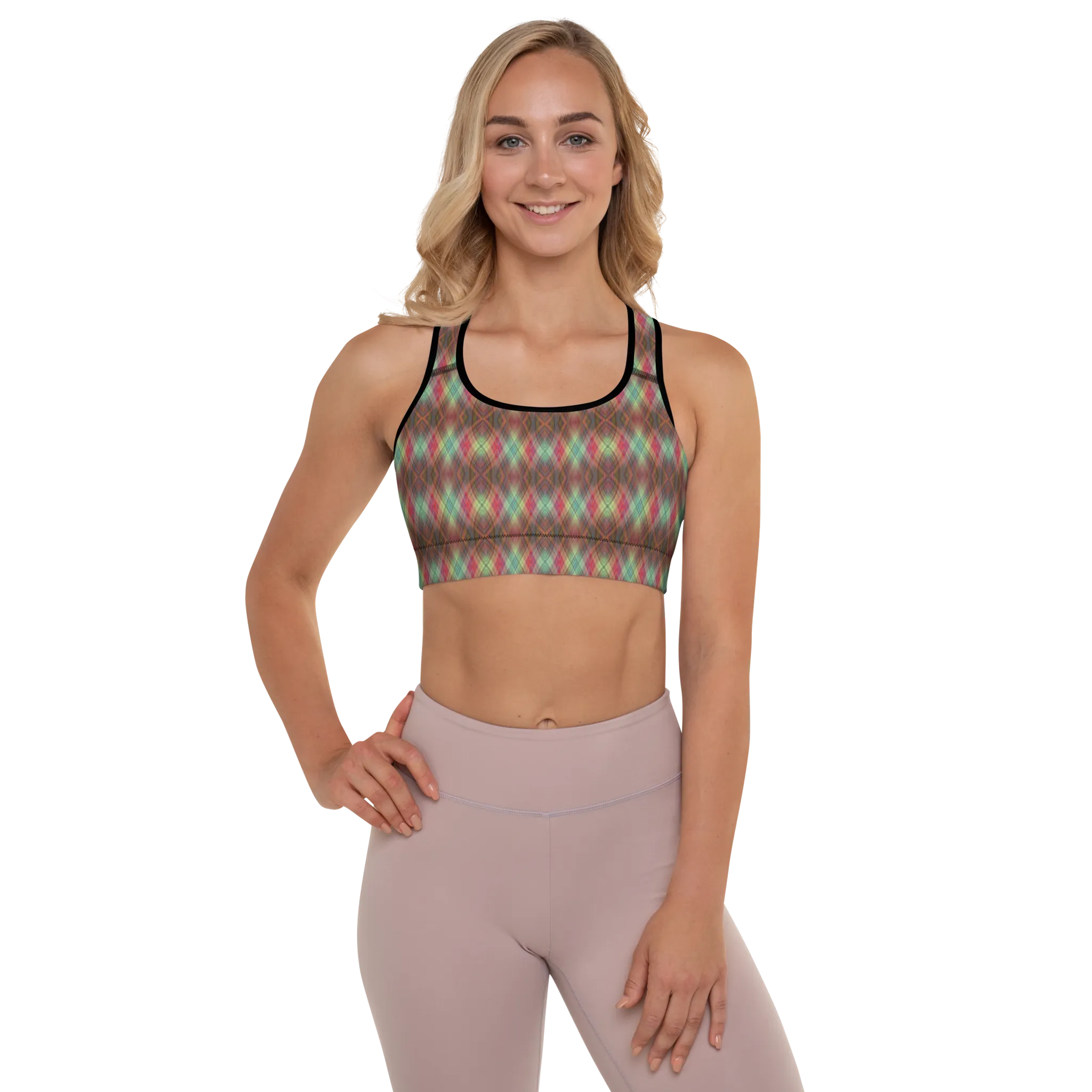 Recursia Argyle Rewired II Padded Sports Bra