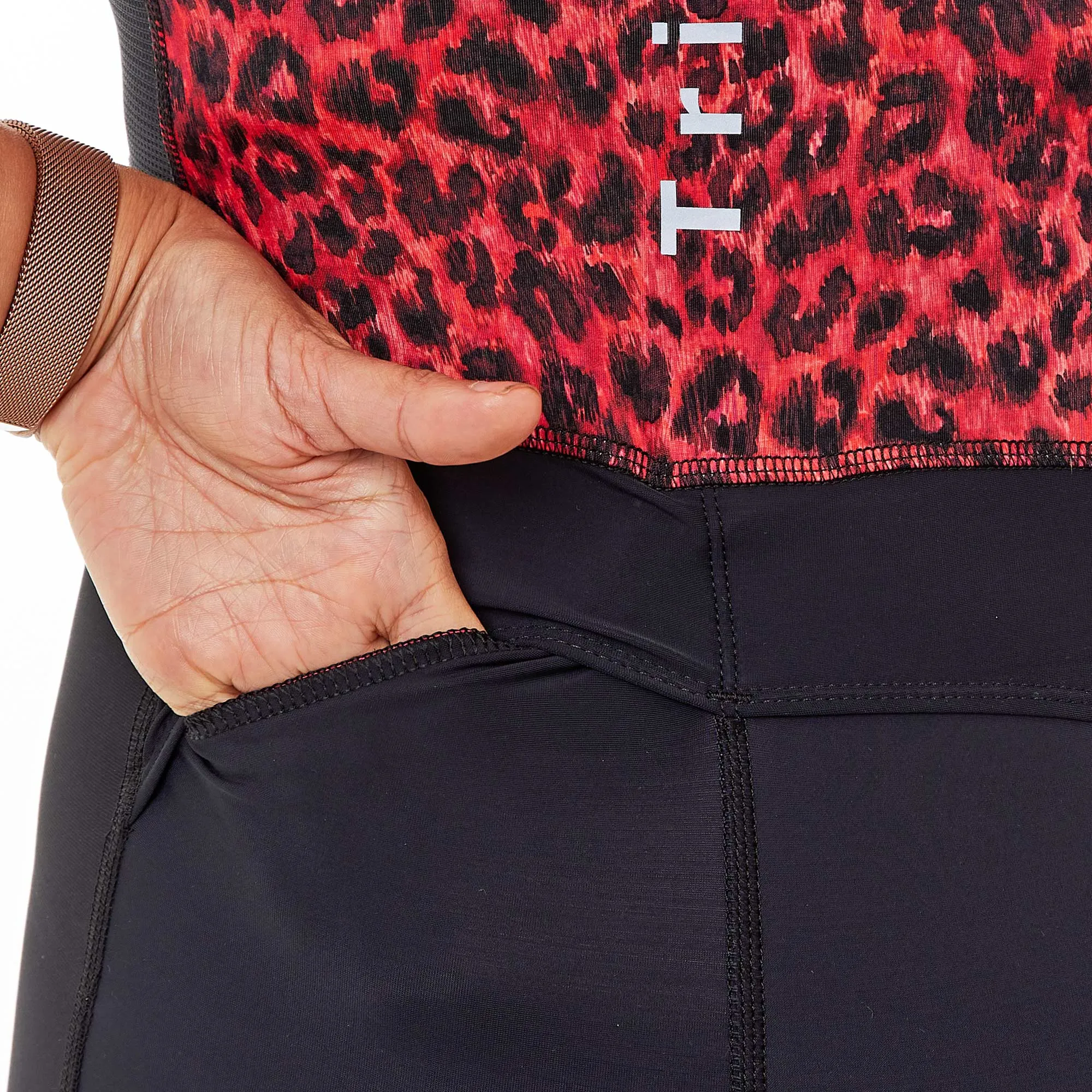 Red Leopard Trisuit with/ without Support