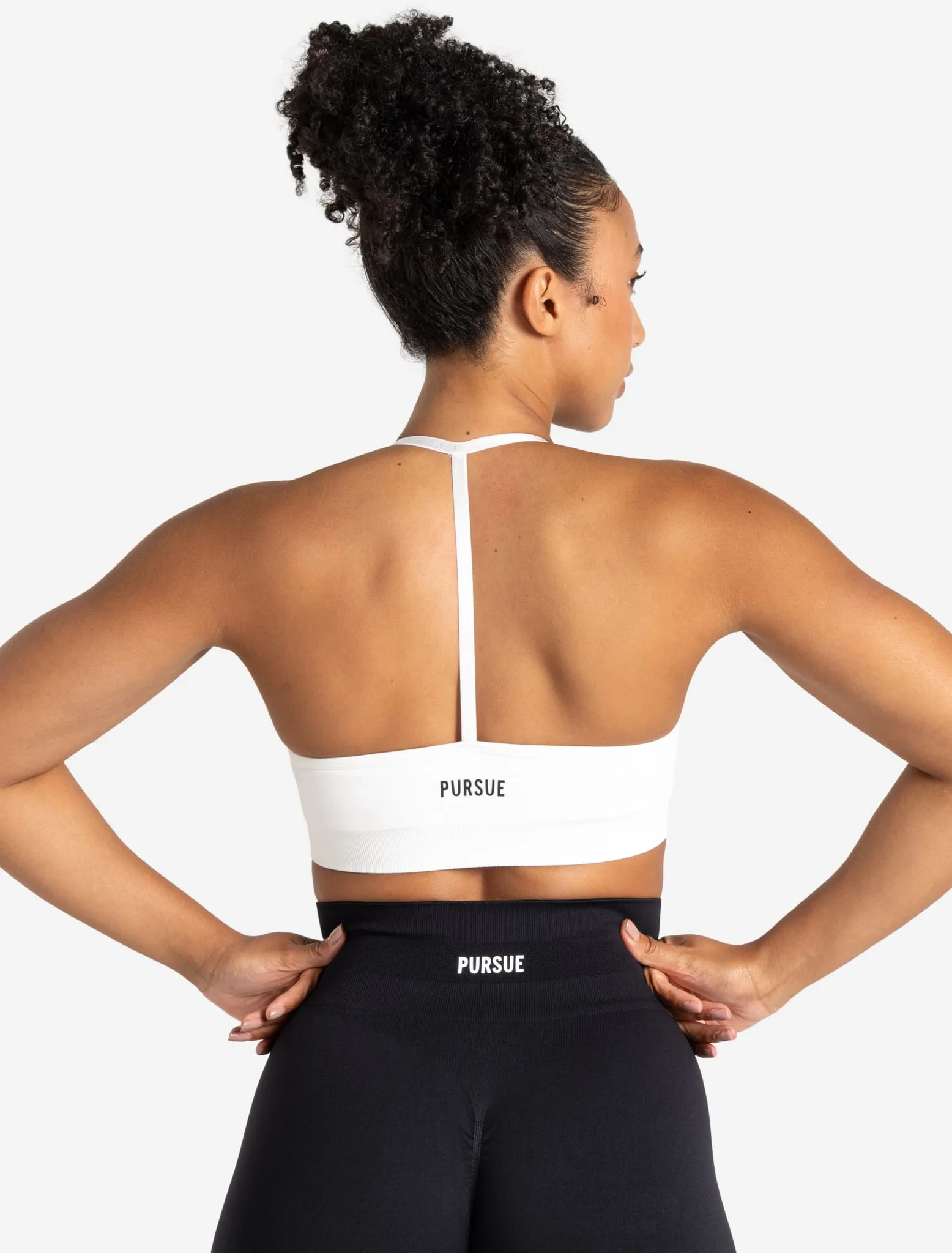 Scrunch Seamless Sports Bra - White