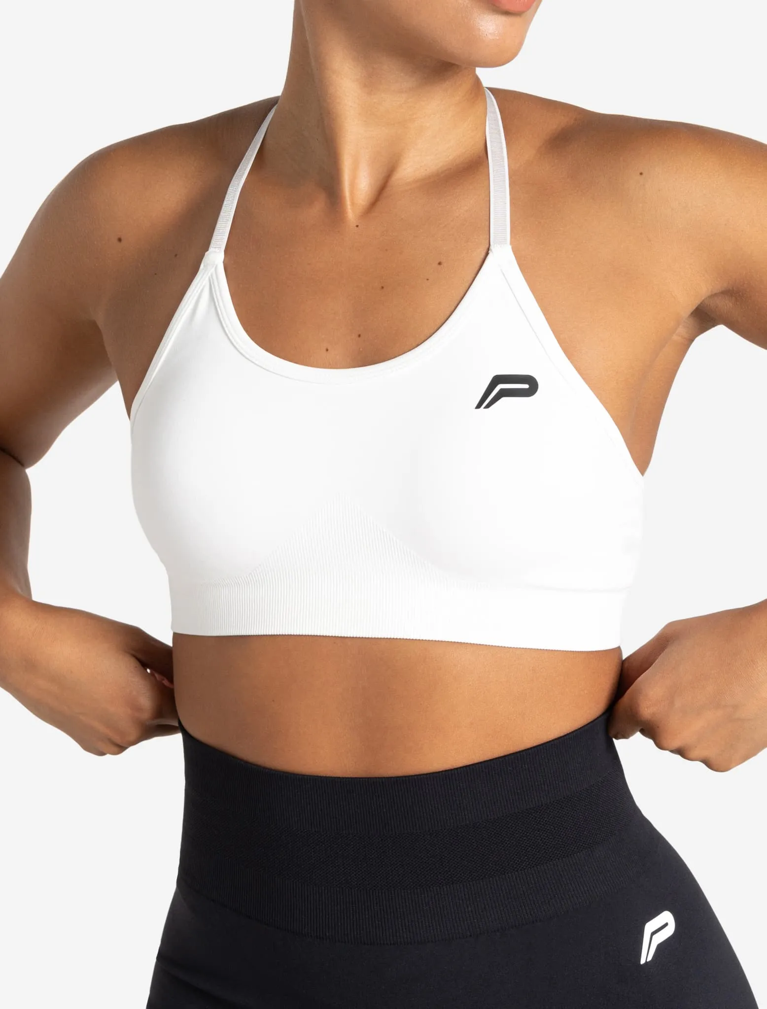 Scrunch Seamless Sports Bra - White