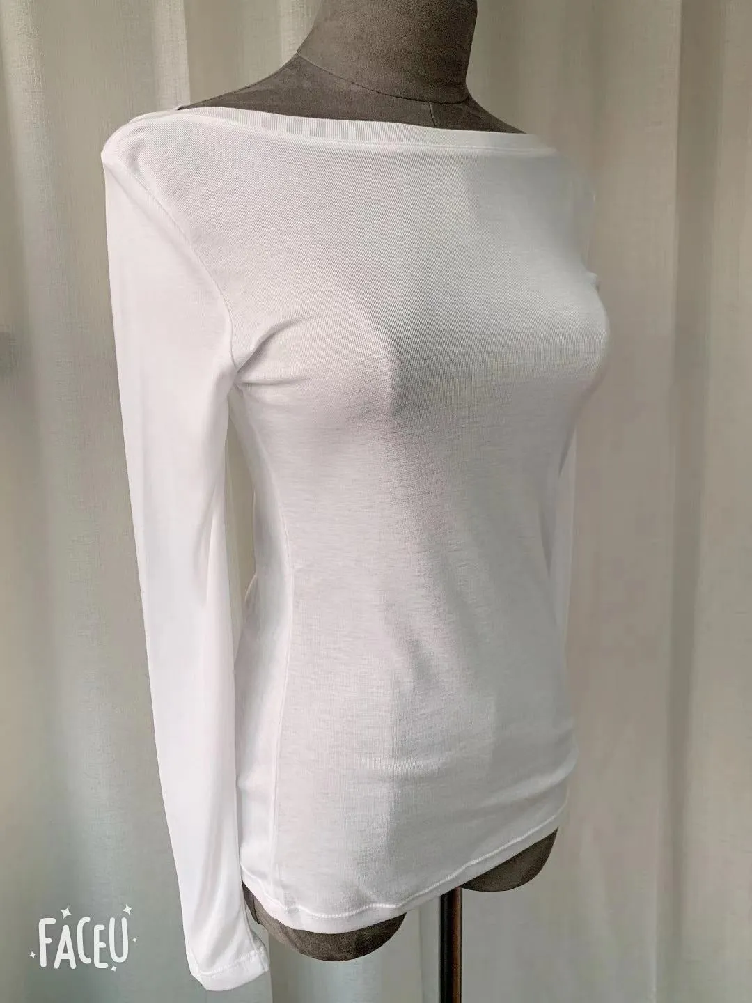 Sexy Elastic Korean Style Slim Long Sleeve