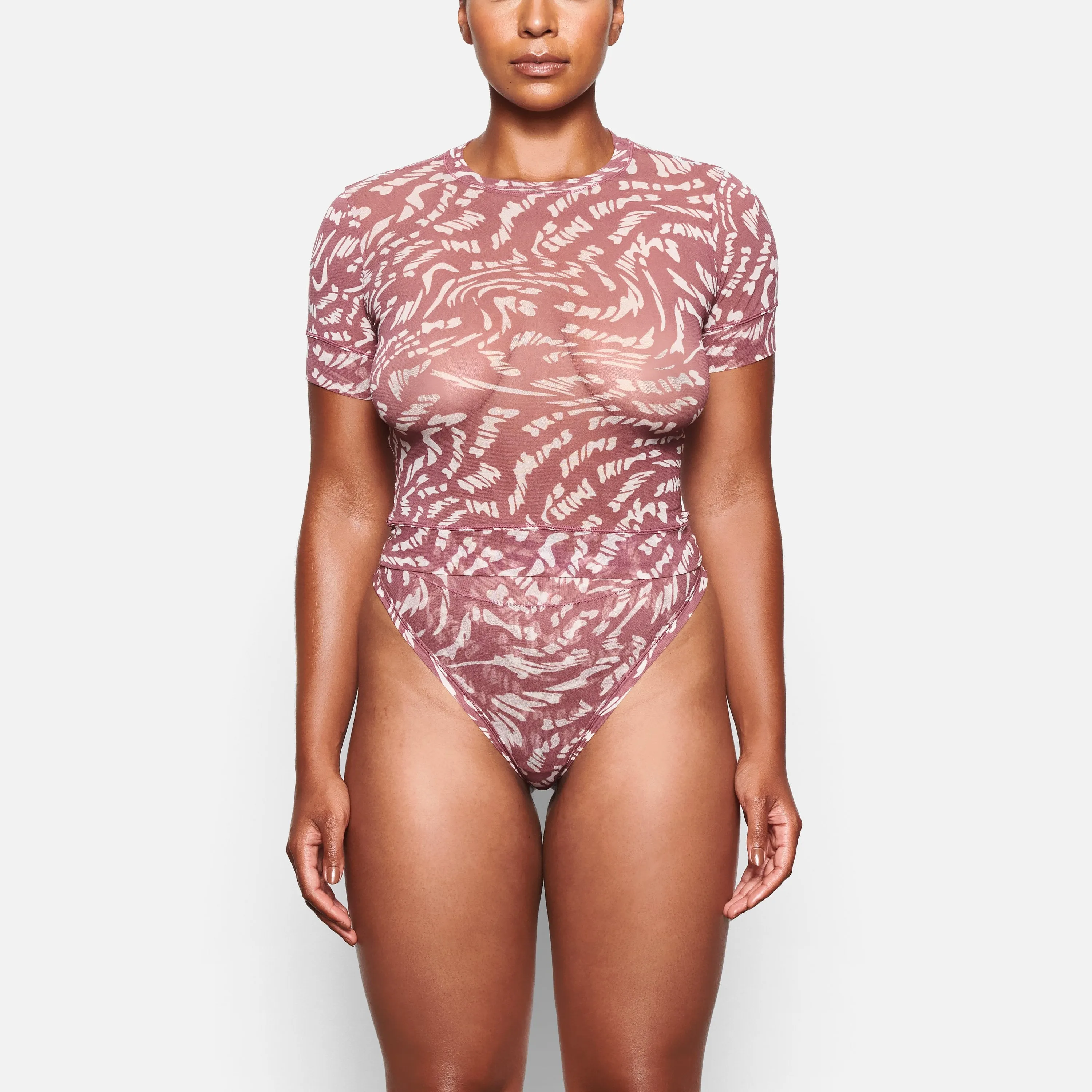 SUMMER MESH T-SHIRT | RASPBERRY SWIRL