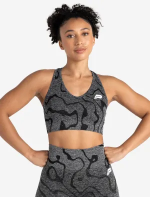 Sustainable Seamless Sports Bra - Black