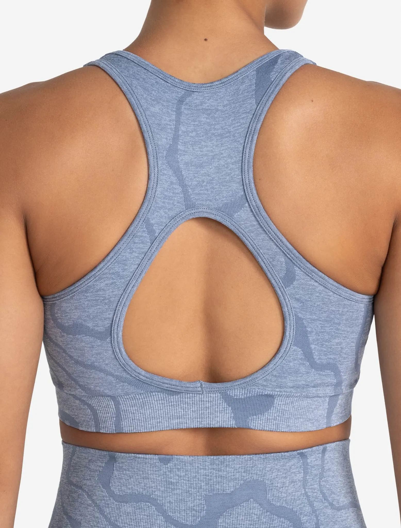 Sustainable Seamless Sports Bra - Blue